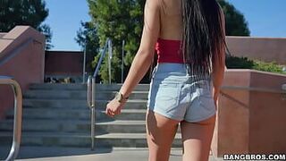 Кристал Рэй получает помощь и большой член. - порно видео