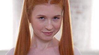 Старый и молодой ! Первый анал с рыжей малышкой Алиской Дарк - порно видео